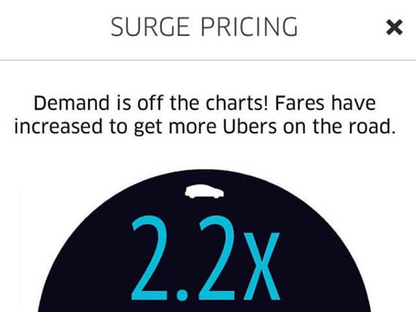 uber surge pricing